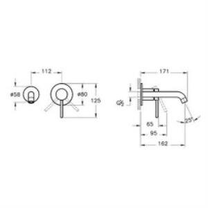 Minimax Round Ankastre Lavabo Bataryafırçalı Bakır A4353724