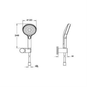 Core R El Duşu 3f,120mm Soft Altın A4591474