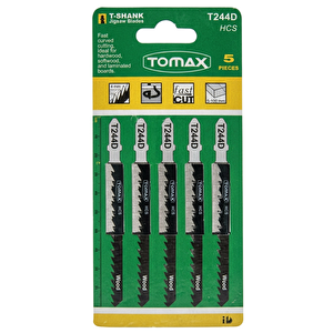 Tomax T244d Hss Ağaç Dekupaj Ağzı (5 Adet) Kavi̇sli̇ Kesi̇m