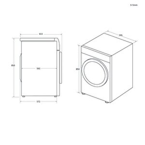 Haier Hwd100-bd14397u1 1400 Devir 10 Kg / 6 Kg Kurutmalı Çamaşır Makinesi