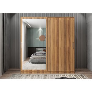 Trend Sürgülü Gardırop Ceviz G.r.t_3_160cm 160 cm