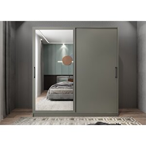 Trend Sürgülü Gardırop Antrasit G.r.t_2_160cm 160 cm