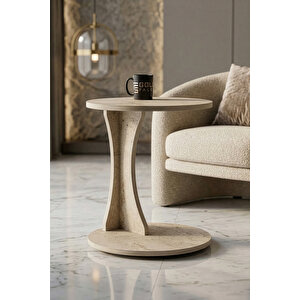 Yan Sehpa Modern C Sehpa Minimal Tasarım Yuvarlak Orta Sehpa Salon Koltuk Yanı