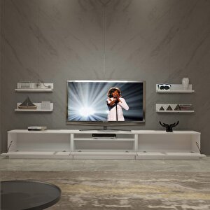 Trendstyle 270rs Slm Tv Ünitesi Tv Sehpası - Parlak Beyaz Parlak Beyaz