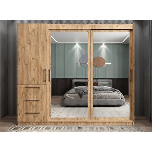 Venüs Sürgü Kapaklı Gardırop Çam G.r.v_3_165cm 165 cm