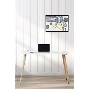 Flora Max 120x65 (beyaz) / Çalışma Masası / Bilgisayar Masası / Ders Çalışma Masası / Öğrenci Masası