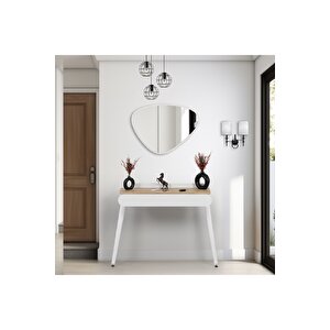 Flora Aisa Meşe (90x32 Cm) Dresuar / Aynalı Dresuar / Çekmecelidresuar /antre Dresuar