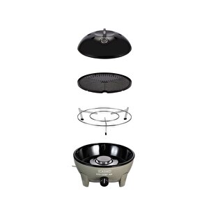 Cadac Citi Chef 40 Yeşil Gazlı Barbekü - Taşınabilir Kamp Ve Piknik Mangalı, 40 Cm