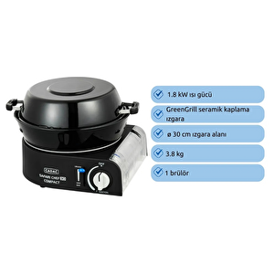 Cadac Safari Chef 30 Kompakt Kartuşlu Barbekü - 30 Cm Pişirme Yüzeyli, Portatif Outdoor Mangal