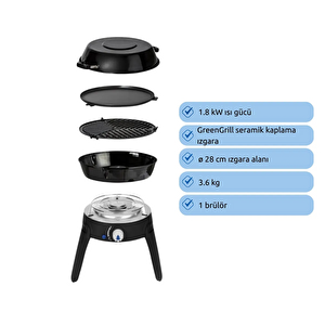 Cadac Safari Chef 30 Lp Gazlı Barbekü – Portatif Kamp & Karavan Mangalı, 4 Pişirme Yüzeyli