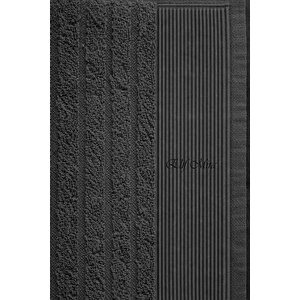 2 Parça Banyo Havlusu Seti Pamuklu Şeyma 70x140 + 50x85 Cm Antrasit