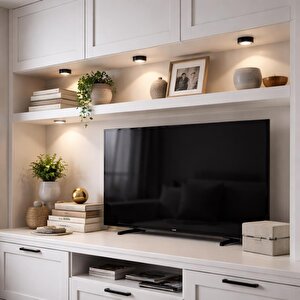 3w Led Sıva Üstü Mini Spot 220v Günışığı – 6 Cm Mobil Raf & Dolap Aydınlatma