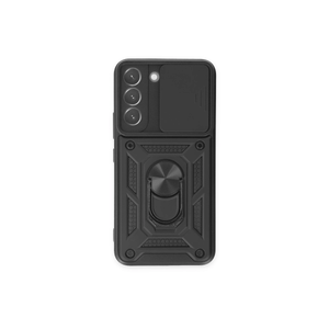 Evimdeyokyok Samsung Galaxy S23 Kılıf Pars Lens Yüzüklü Silikon - Siyah