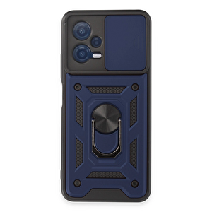 Evimdeyokyok Xiaomi Redmi Note 12 5g Kılıf Pars Lens Yüzüklü Silikon - Lacivert