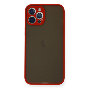 Evimdeyokyok Apple İphone 12 Pro Max Kılıf Montreal Silikon Kapak - Kırmızı