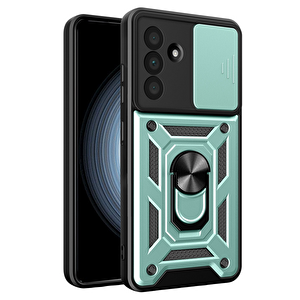 Evimdeyokyok Samsung Galaxy A57 5g Pars Lens Yüzüklü Silikon - Yeşil