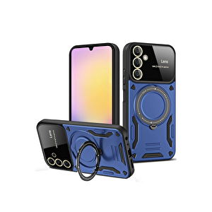 Evimdeyokyok Samsung Galaxy A05s Kılıf Joy Lens Standlı Kapak - Lacivert
