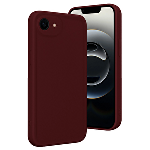 Evimdeyokyok Apple İphone 16e Kılıf Viera Silikon - Bordo