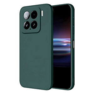 Evimdeyokyok Xiaomi Mi 15 Pro Kılıf Nano İçi Kadife Silikon - Koyu Yeşil