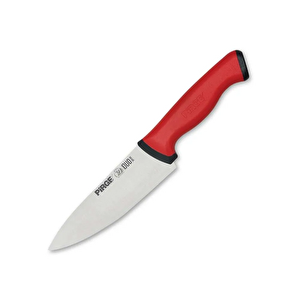 Evimdeyokyok 34159 Duo Şef Bıçağı 16 Cm - Kırmızı Kaymaz Sap T20