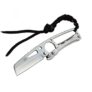 Evimdeyokyok Gear Hit Cutter Tx01 Outdoor Kamp Bıçağı Metal 19 Cm - İpli Sap, Kılıflı T20