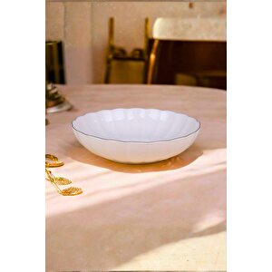 Bone Luz Altın Yaldzlı Bowl Kase 25x6cm 2000ml Tekli Bnlzf25ks00