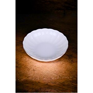 Bone Luz Altın Yaldzlı Bowl Kase 25x6cm 2000ml Tekli Bnlzf25ks00