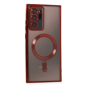 Evimdeyokyok Samsung Galaxy Note 20 Ultra Kılıf Kross Magneticsafe Kapak - Kırmızı