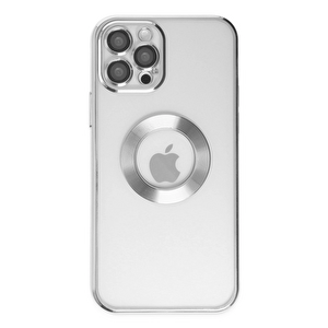 Evimdeyokyok Apple İphone 12 Pro Kılıf Slot Silikon - Gümüş