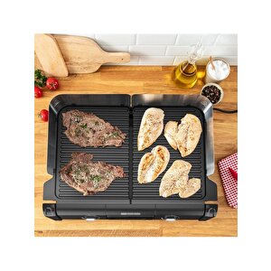 Family Grill 2400 Watt Termostatli 2 Pi̇şi̇rme Yüzeyli̇ İç Diş Mekan Izgarasi