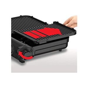 Family Grill 2400 Watt Termostatli 2 Pi̇şi̇rme Yüzeyli̇ İç Diş Mekan Izgarasi
