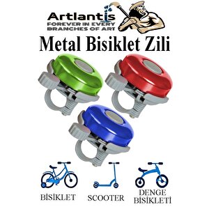 Metal Bisiklet Zili 3 Adet Scooter Zili Denge Zili Alümünyum Bisiklet Zili Bisiklet Süsü Korna Aksesuar