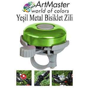 Yeşil Metal Bisiklet Zili 1 Adet Scooter Zili Denge Zili Alümünyum Bisiklet Zili Bisiklet Süsü Korna Aksesuar