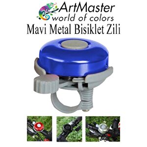 Mavi Metal Bisiklet Zili 1 Adet Scooter Zili Denge Zili Alümünyum Bisiklet Zili Bisiklet Süsü Korna Aksesuar