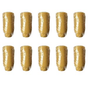 Omeyva Renkli Sert Mika Plastik Kristal Bardak - Altın - 6 Oz / 180 Cc - 250 Adet