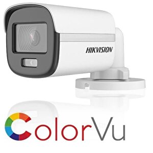 2mp Bullet 2.8mm Colorvu Analog Kamera Akıllı Hibrit Işıklı Ds-2ce10df0t-lpfs