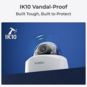 Reolink 8mp Dome Motorize 5x Optik Zoom Ip Kamera Poe Ip67 P437