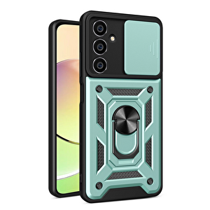 Evimdeyokyok Samsung Galaxy A05 Kılıf Pars Lens Yüzüklü Silikon - Yeşil