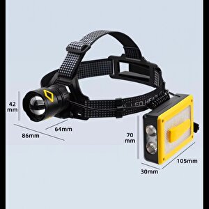 Evimdeyokyok F.b.i Pro F-3003 Alüminyum Pm10-tg Led Type-c Powerbank Ve Solar Şarjlı Kamp Kafa F T20