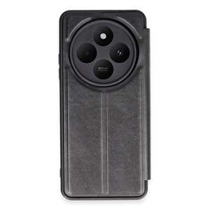 Evimdeyokyok Xiaomi Redmi 14c Kılıf Flip Cover - Siyah