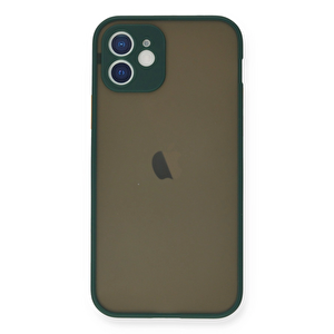 Evimdeyokyok Apple İphone 12 Mini Kılıf Montreal Silikon Kapak - Yeşil