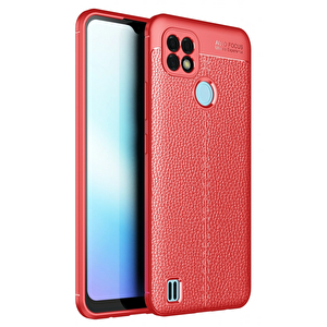 Evimdeyokyok Realme C25 Kılıf Auto Focus Kapak - Kırmızı