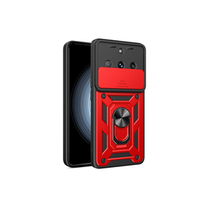 Evimdeyokyok Realme 11 Pro Kılıf Pars Lens Yüzüklü Silikon - Kırmızı