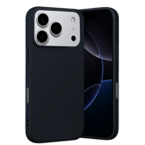 Evimdeyokyok Apple İphone 17 Pro Nano İçi Kadife Silikon - Siyah