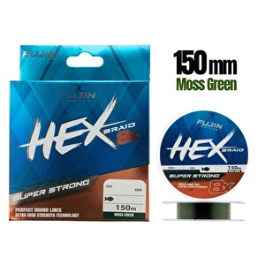 Hex Braid 8x 150mt Moss Green Pe İp Misina 0.18 Mm