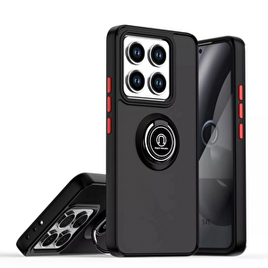 Evimdeyokyok Xiaomi Mi 15 Pro Kılıf Montreal Yüzüklü Silikon Kapak - Siyah