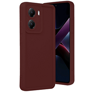 Evimdeyokyok Xiaomi Poco X7 Pro Viera Silikon - Bordo