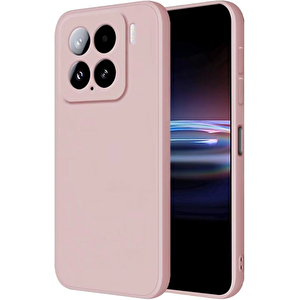 Evimdeyokyok Xiaomi Mi 15 Kılıf Nano İçi Kadife Silikon - Pudra
