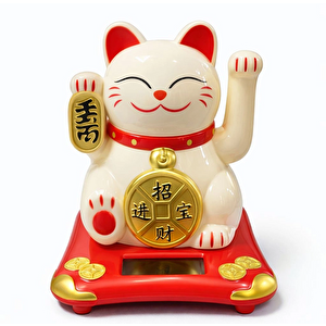 Evimdeyokyok Güneş Enerjili Sallanan Şans Kedisi - Maneki Neko Alk4523 T20