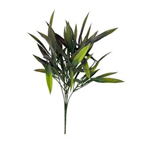 Yapay Çiçek Bambu Grass Koyu Yeşil 40cm Demet Garnitür Aradal Dekoratif Yapay Bitki